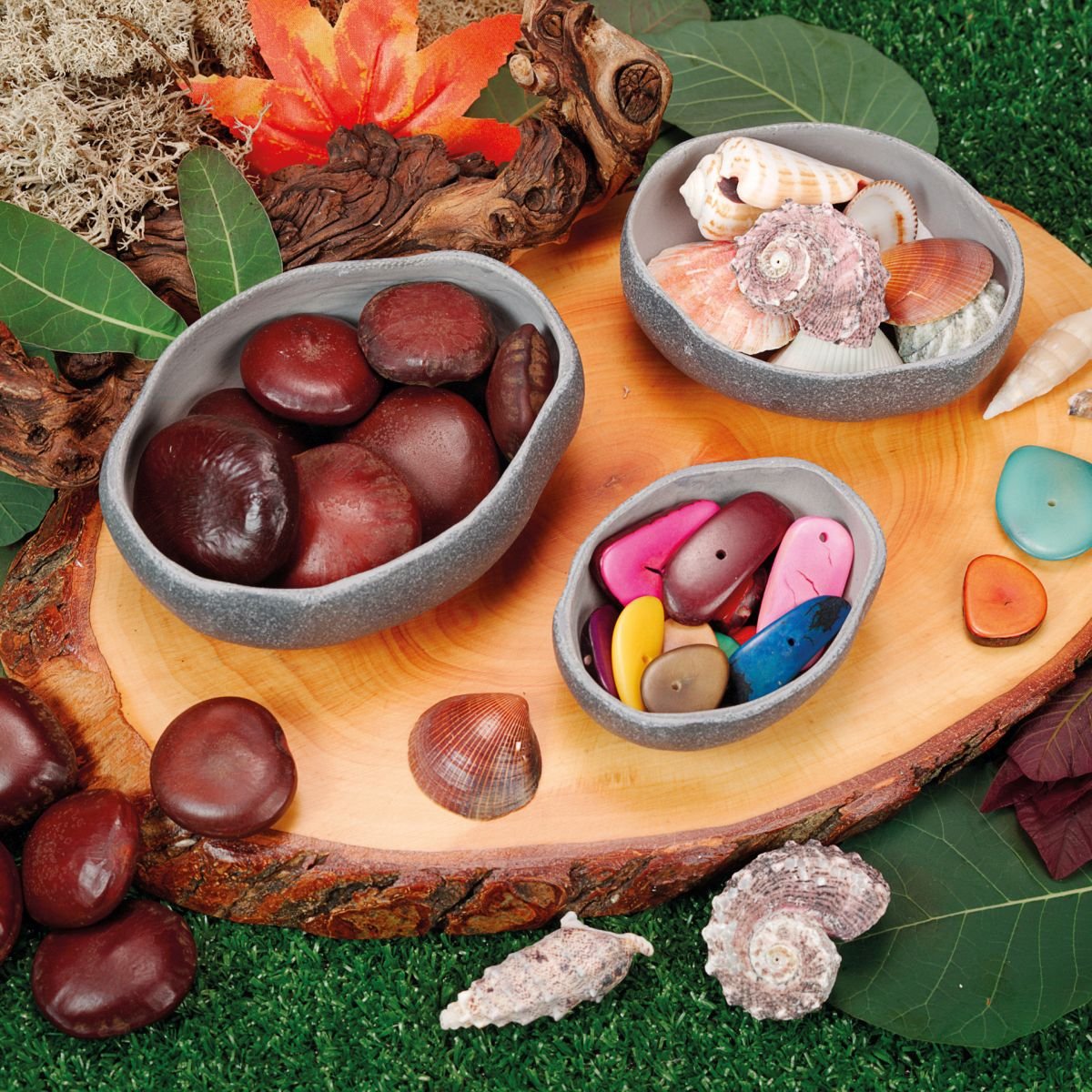 rustic bowls set - 4