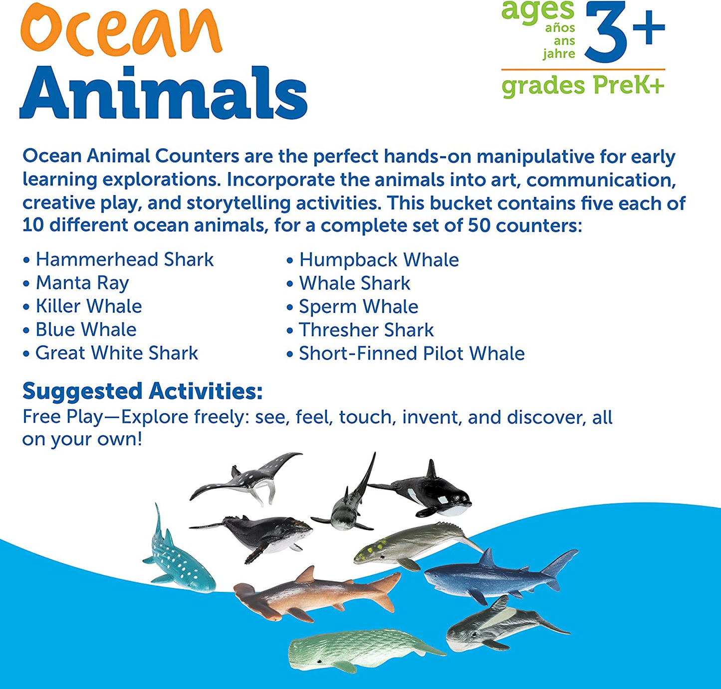 Ocean Counters (Set Of 50) | Learning and Exploring Through Play