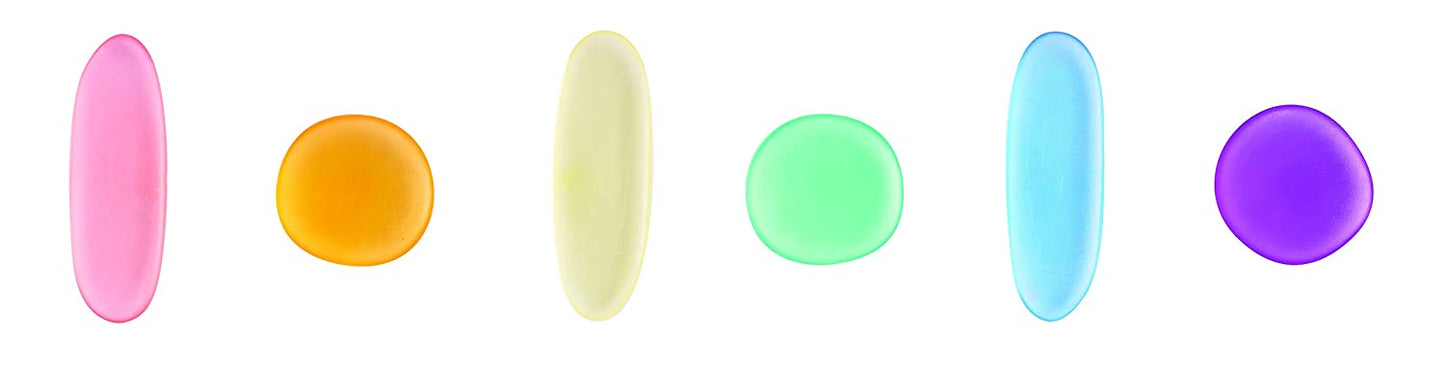 clear junior rainbow pebbles set of 36 - 6