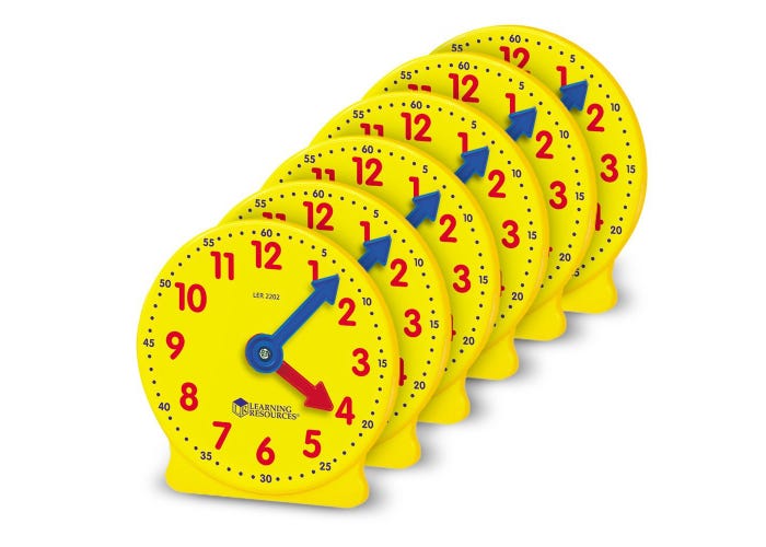 Geared mini clocks x6 - 0