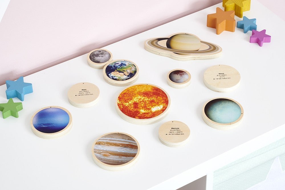 Wooden Solar System Discs | Learning and Exploring Through Play