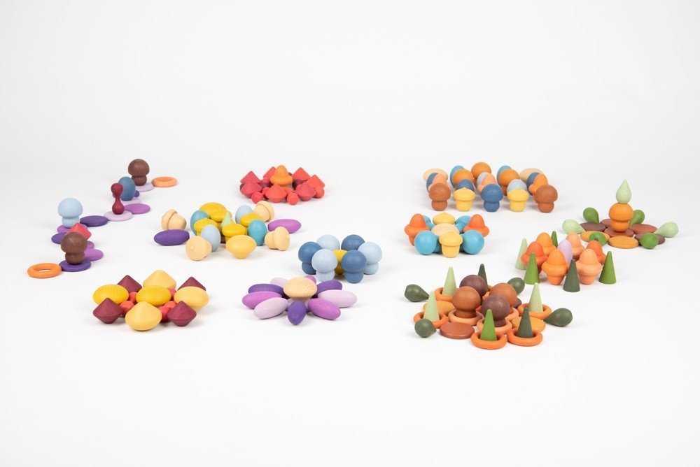 Wooden Treasures - 168 Pieces | Learning and Exploring Through Play