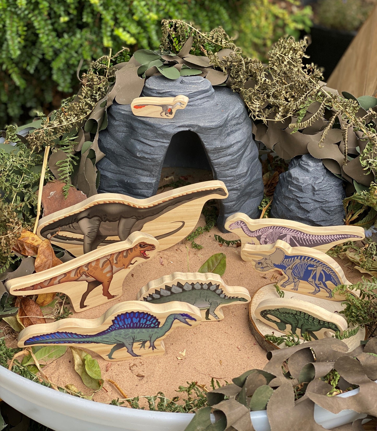 Dinosaurs Wooden Characters great for small world play.