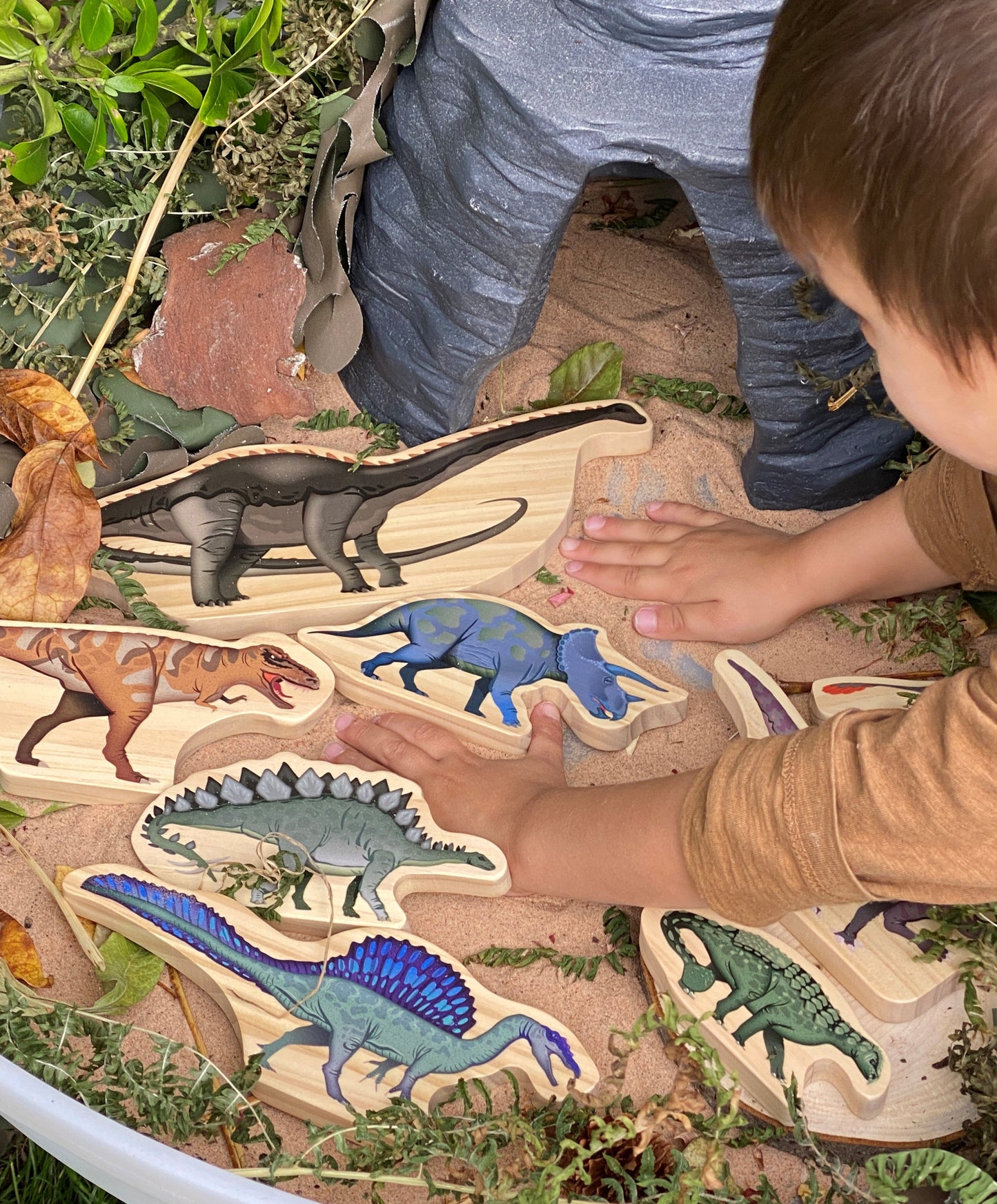 Dinosaurs Wooden Characters | Learning and Exploring Through Play