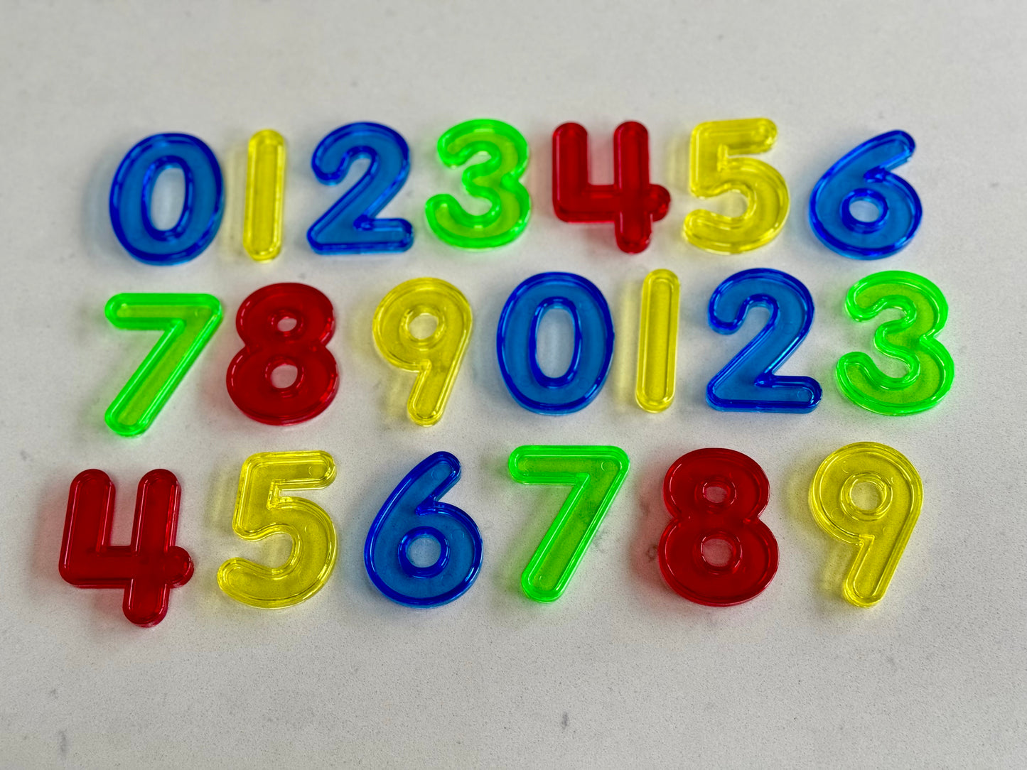 Translucent Colour Numbers