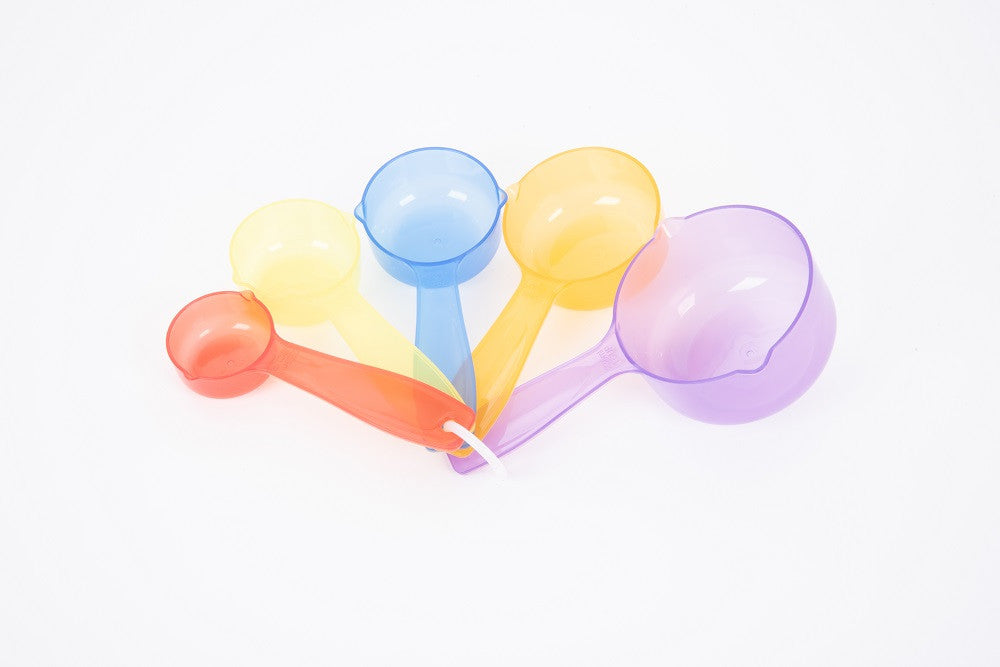 Translucent Colour Measuring Cups - Pk5