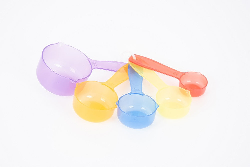 Translucent Colour Measuring Cups - Pk5