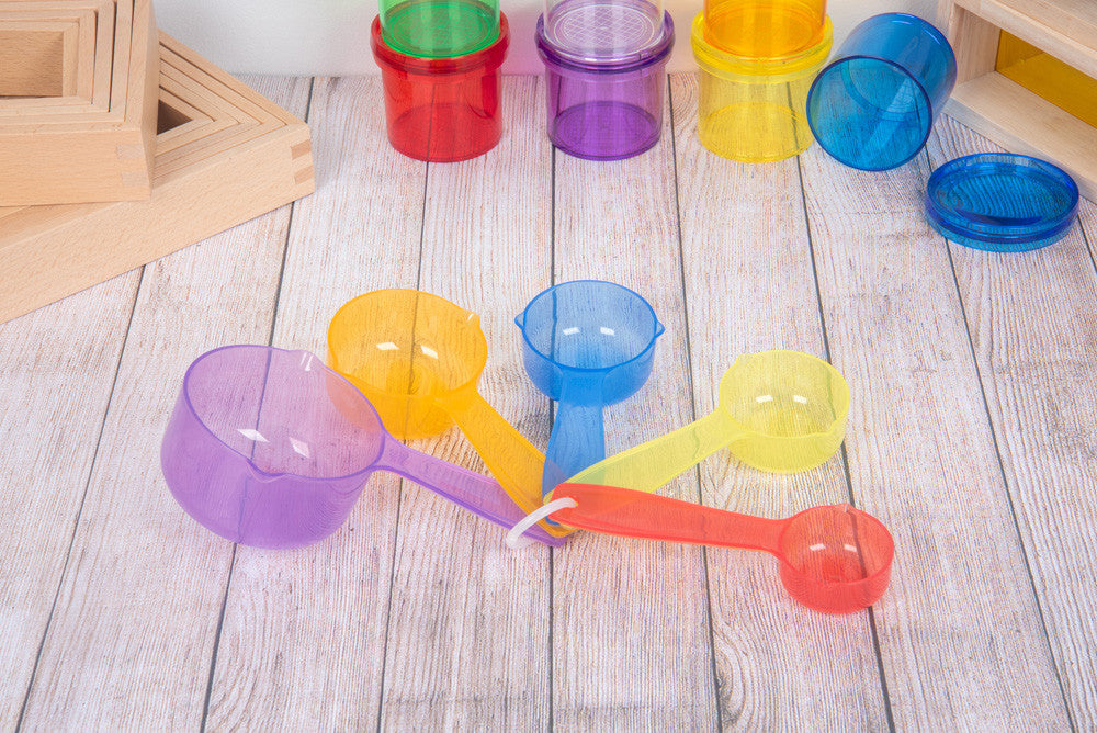 Translucent Colour Measuring Cups - Pk5