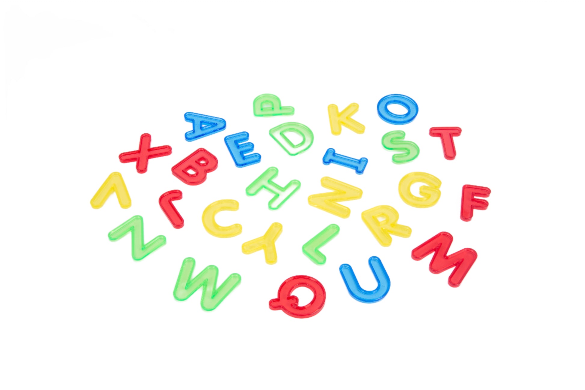 Translucent Colour Uppercase Letters