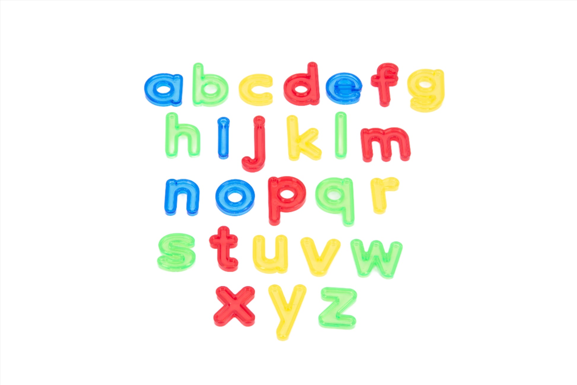 Translucent Lowercase Letters