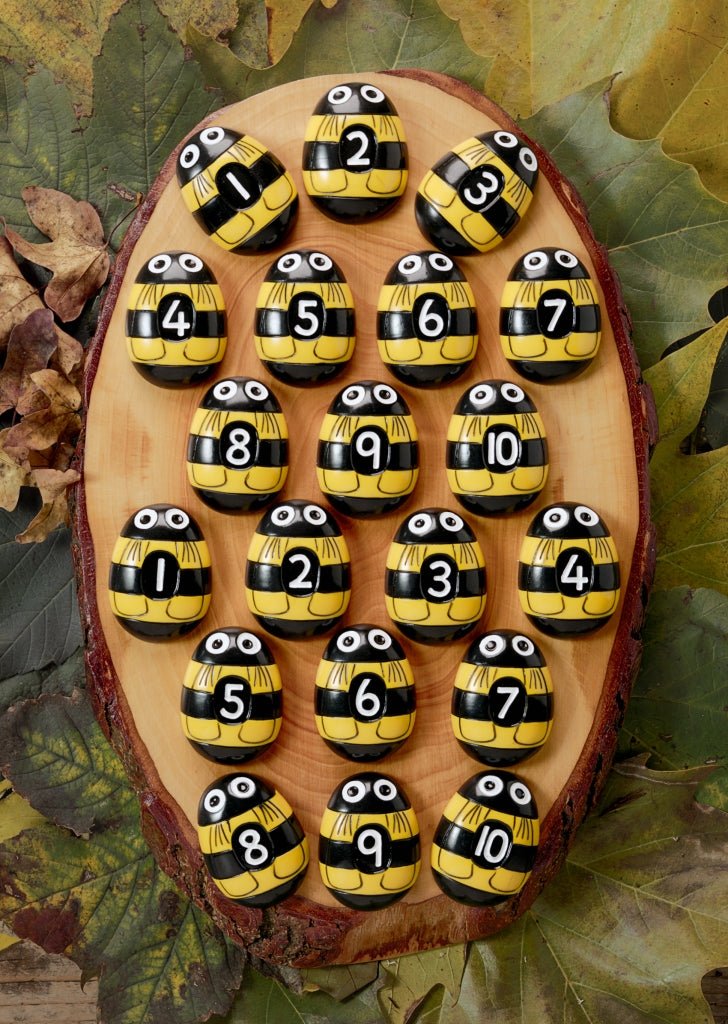 Bee Number Pebbles - 5