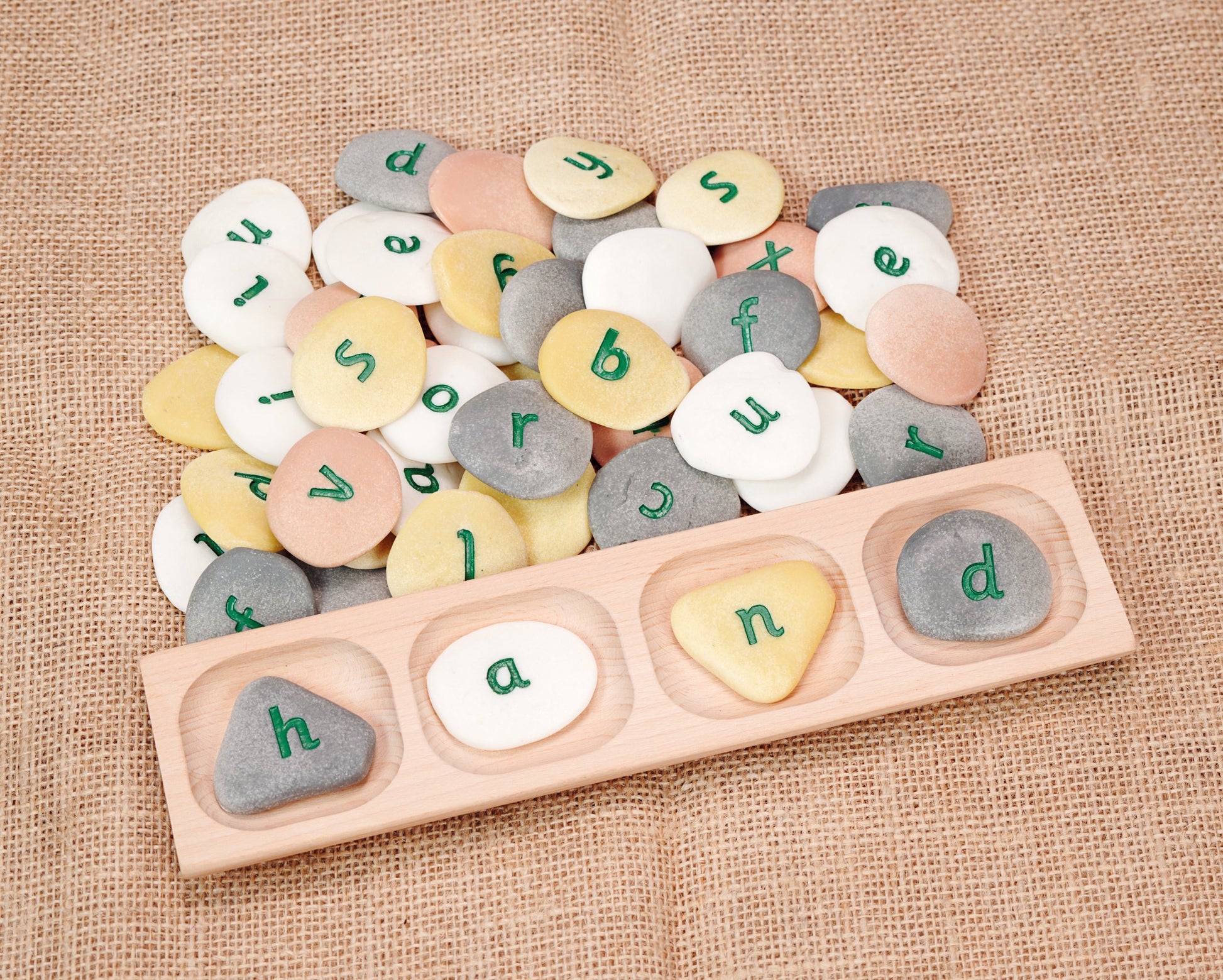 4-Pebble Word-Building Tray | Learning and Exploring Through Play