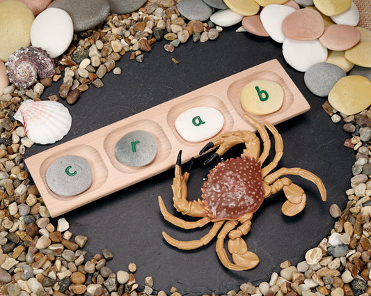 4-Pebble Word-Building Tray | Learning and Exploring Through Play