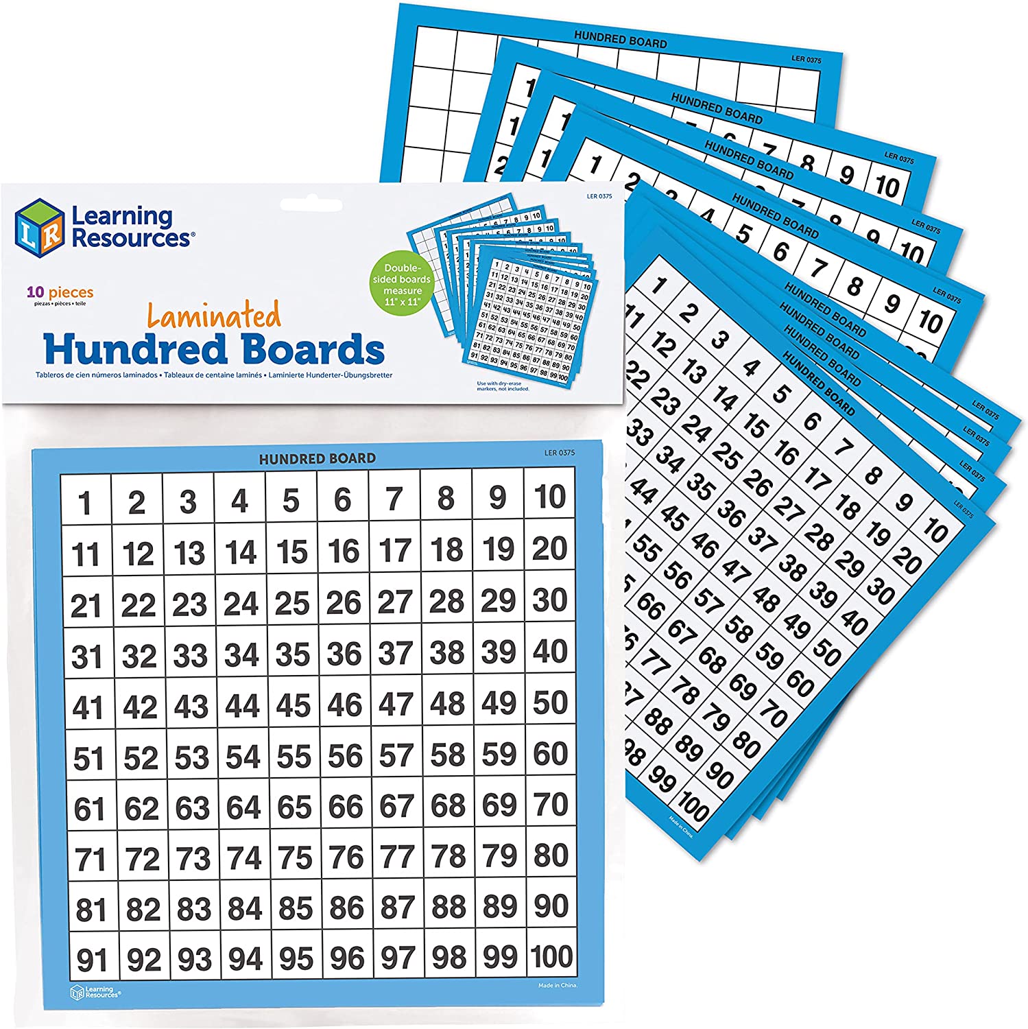 Wipe Clean Hundreds Board x10 | Learning and Exploring Through Play