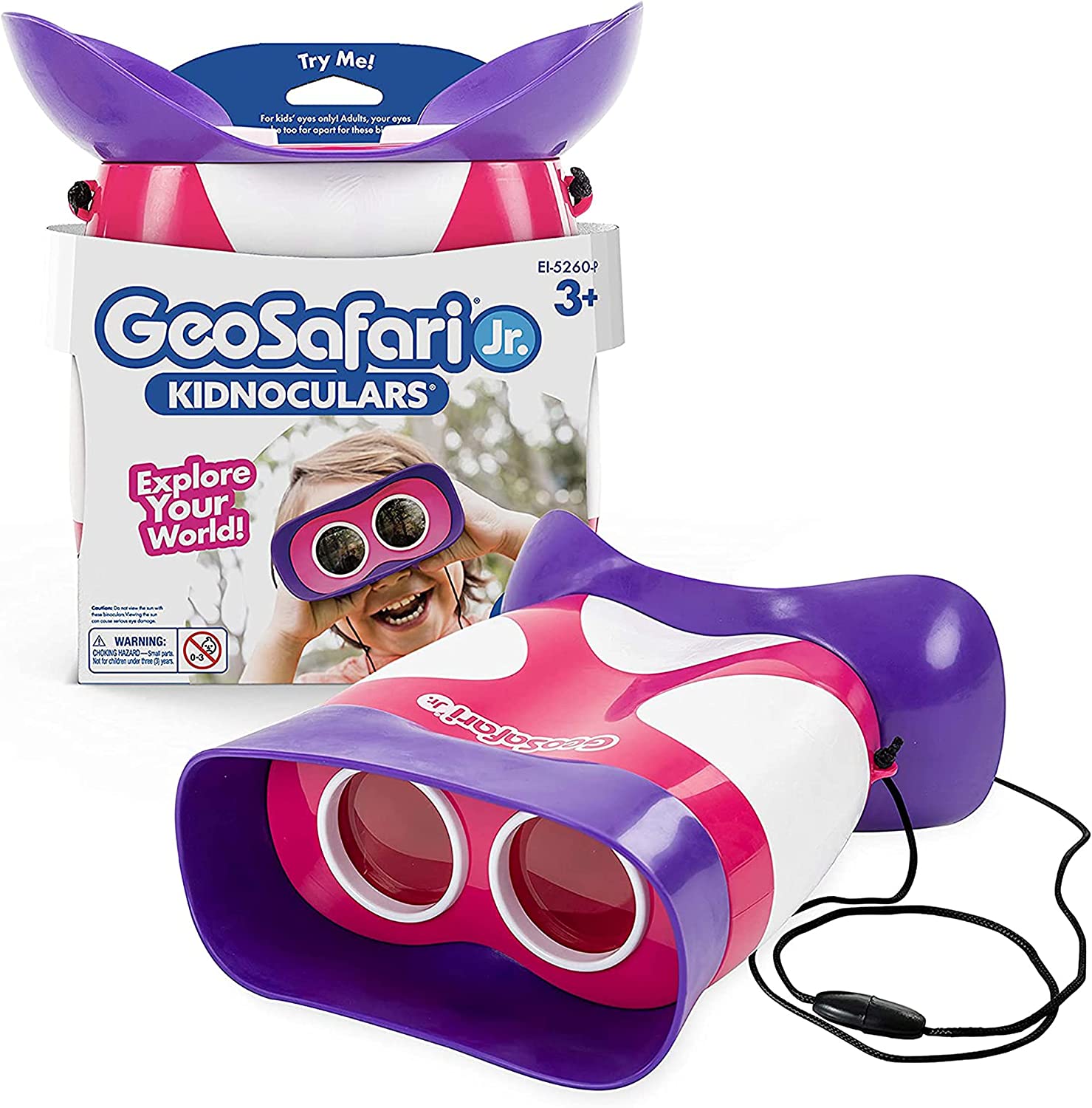 GeoSafari Jr. Kidnoculars (Pink) | Learning and Exploring Through Play