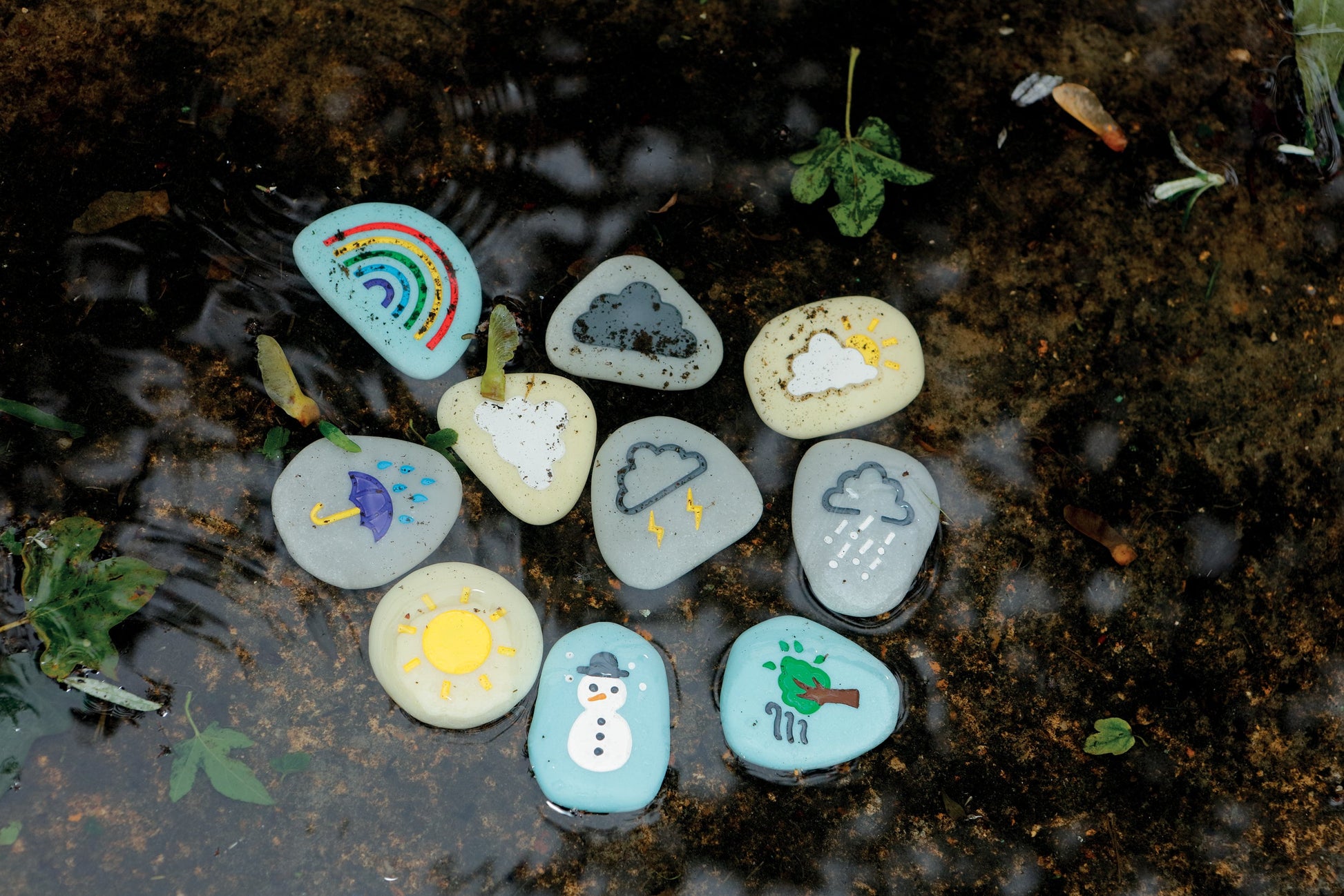 Weather Sensory Stones | Learning and Exploring Through Play
