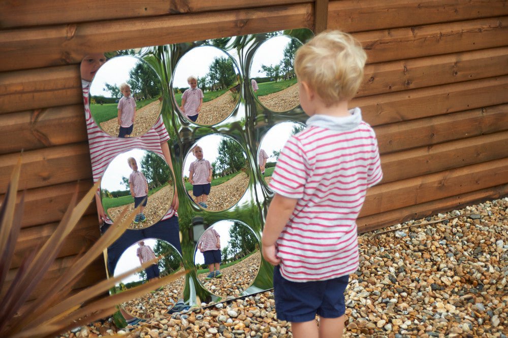 Giant 9-Domed Acrylic Mirror Panel - 780mm | Learning and Exploring Through Play
