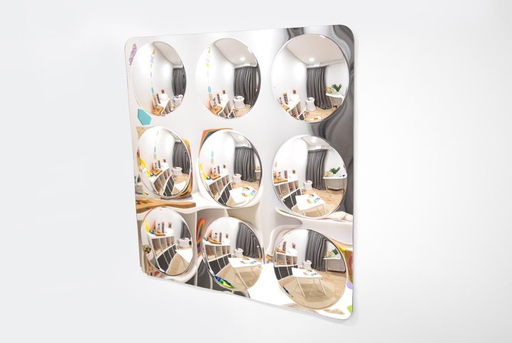 Giant 9-Domed Acrylic Mirror Panel - 780mm | Learning and Exploring Through Play