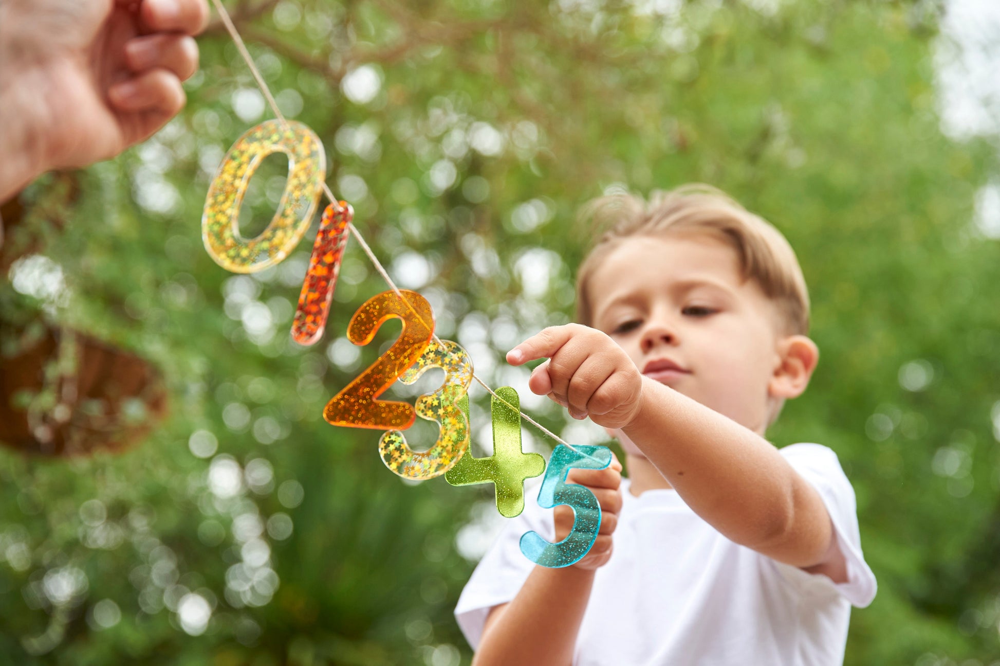 Rainbow Glitter Numbers | Learning and Exploring Through Play