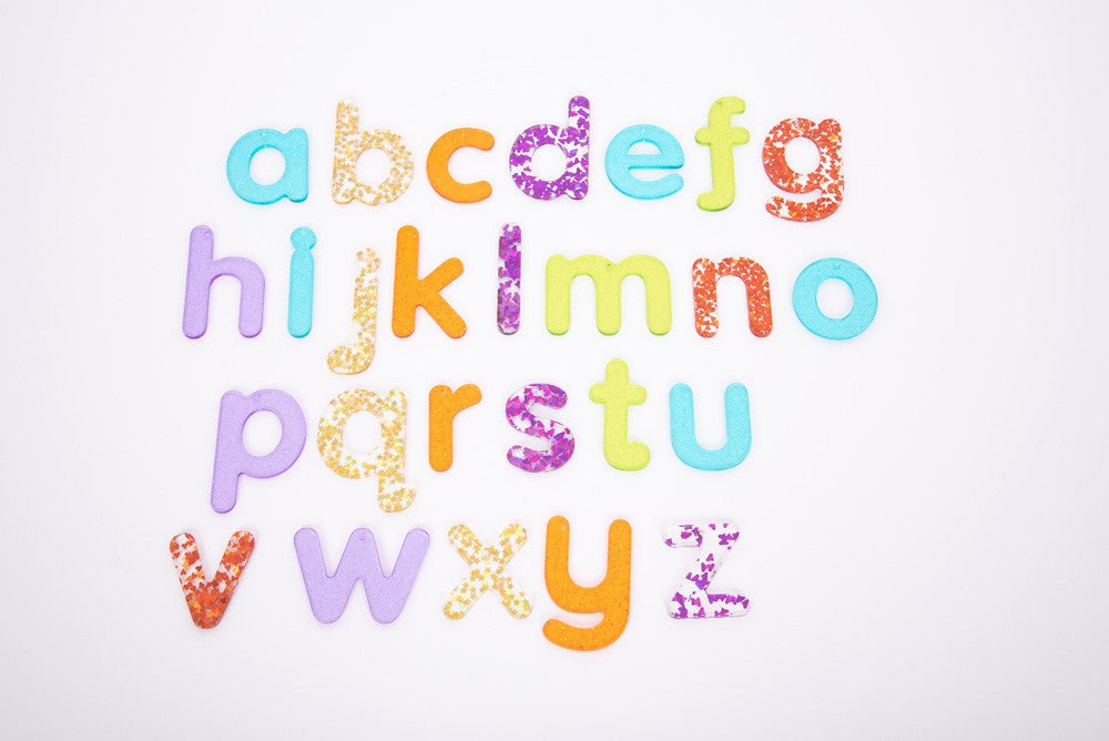 Rainbow Glitter Letters | Learning and Exploring Through Play