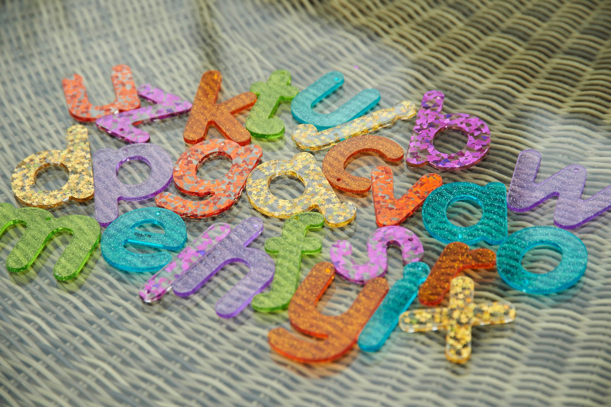Rainbow Glitter Letters | Learning and Exploring Through Play