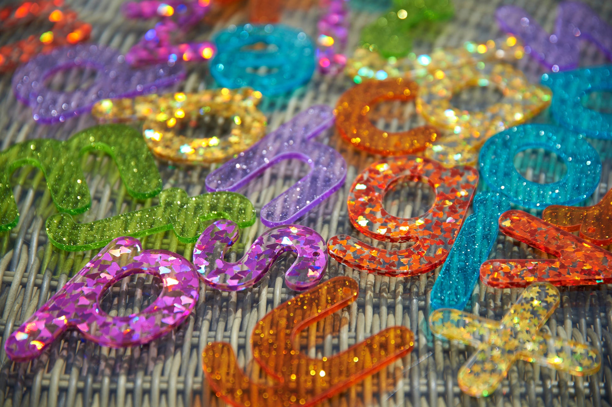 Rainbow Glitter Letters | Learning and Exploring Through Play