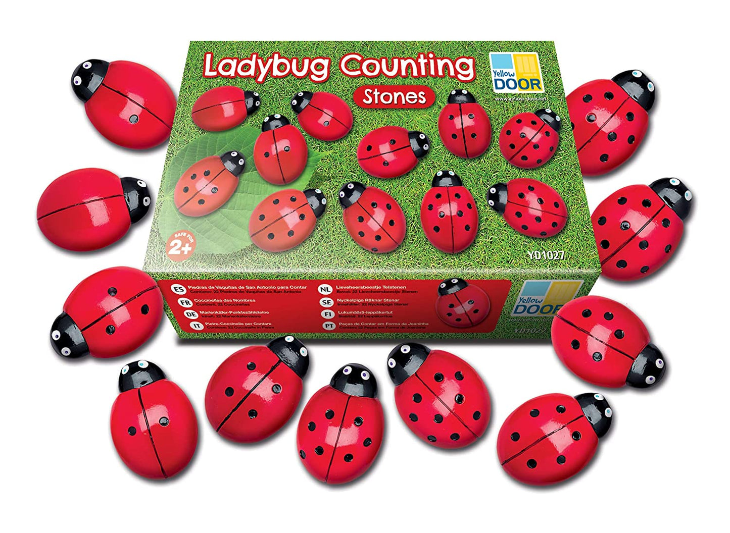 ladybugs counting pebbles - 0