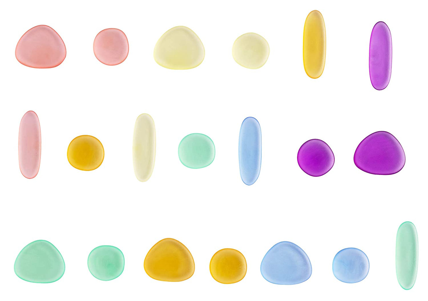 clear junior rainbow pebbles set of 36 - 2
