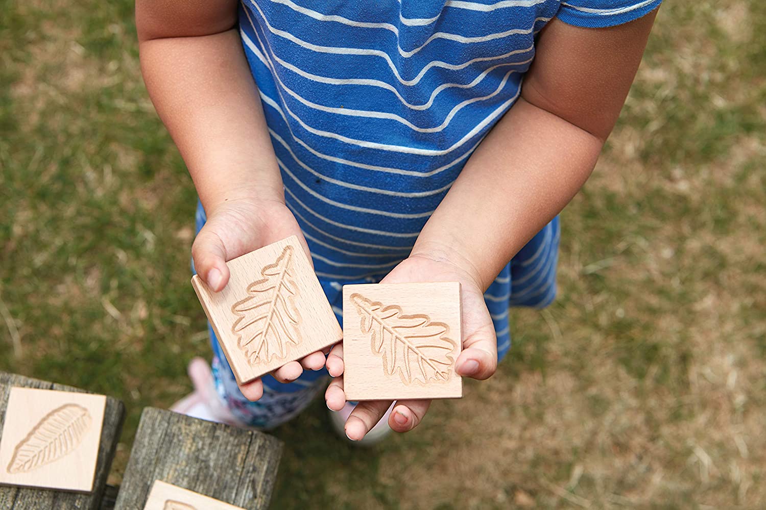 Wooden Leaf Tiles | Learning and Exploring Through Play