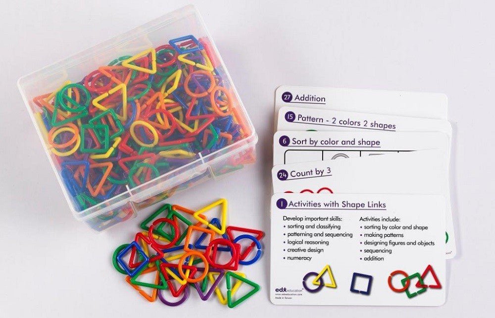 Shape links activity set. – Learning and Exploring Through Play