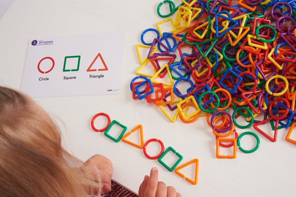 Shape links activity set. – Learning and Exploring Through Play