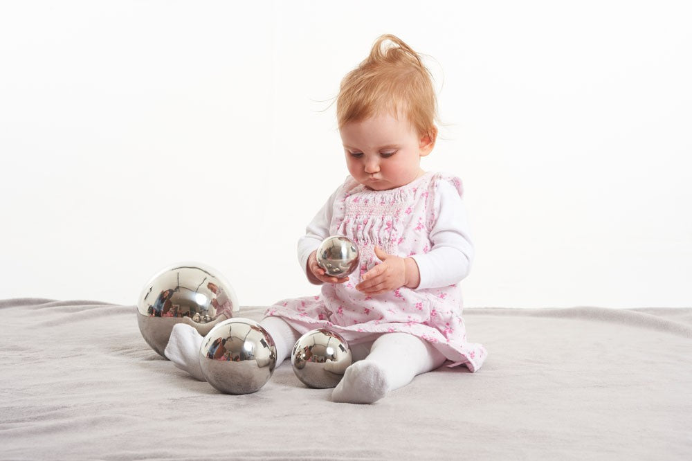 sensory reflective silver balls - 1