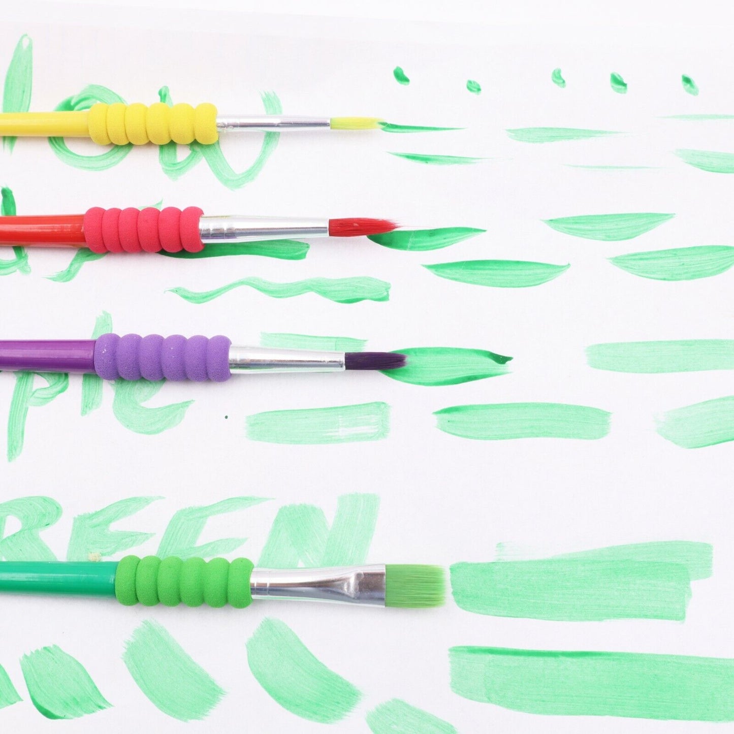 4 Fine Paint Brushes | Learning and Exploring Through Play
