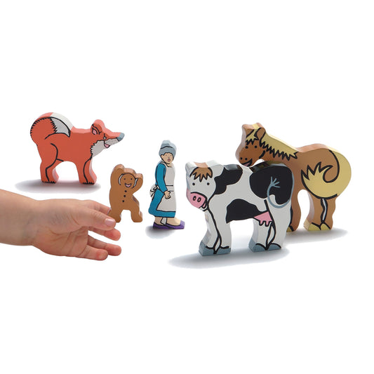 gingerbread man wooden characters - 0