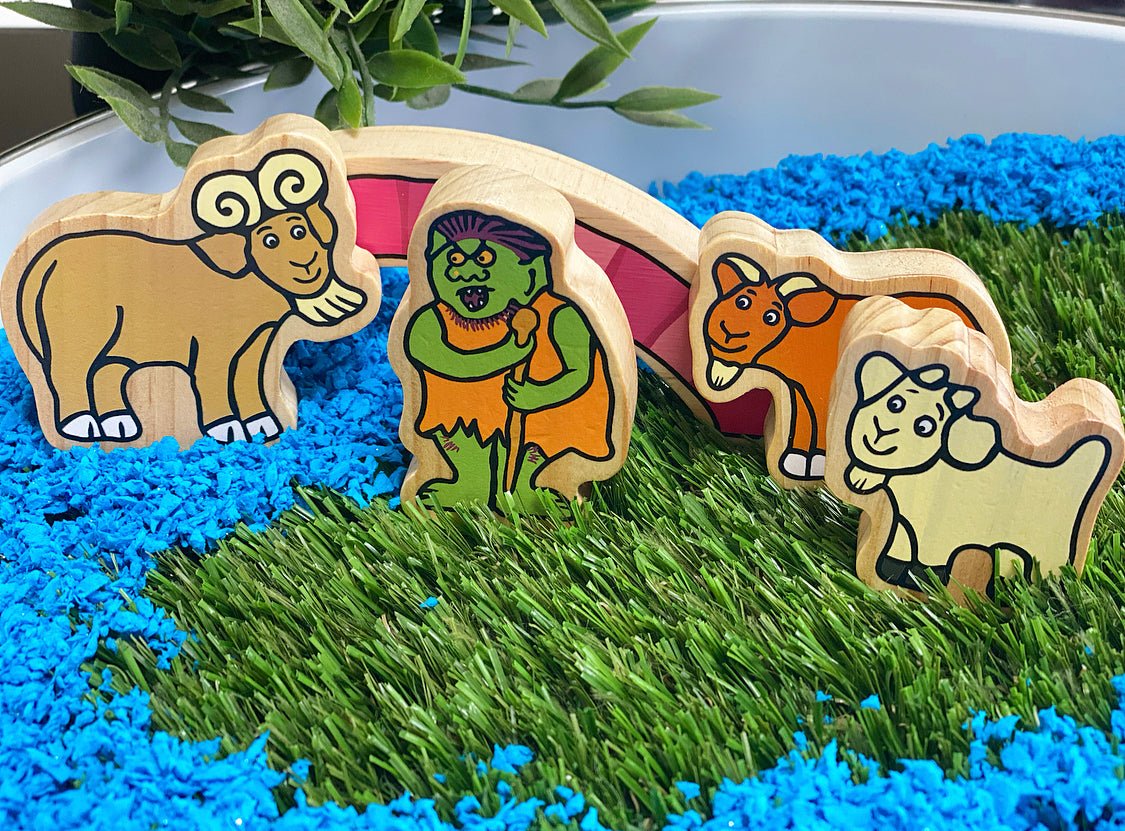 The Billy Goats Gruff Wooden Characters | Learning and Exploring Through Play