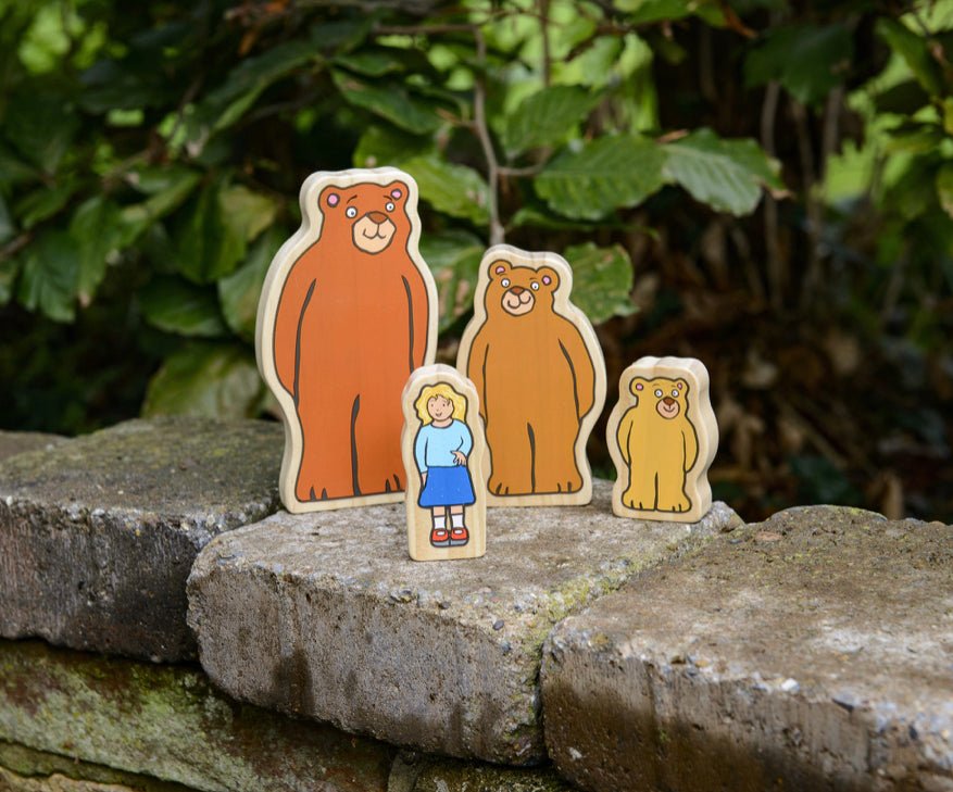 Goldilocks wooden characters set - 4