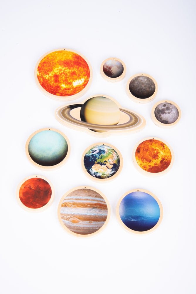 Wooden Solar System Discs | Learning and Exploring Through Play