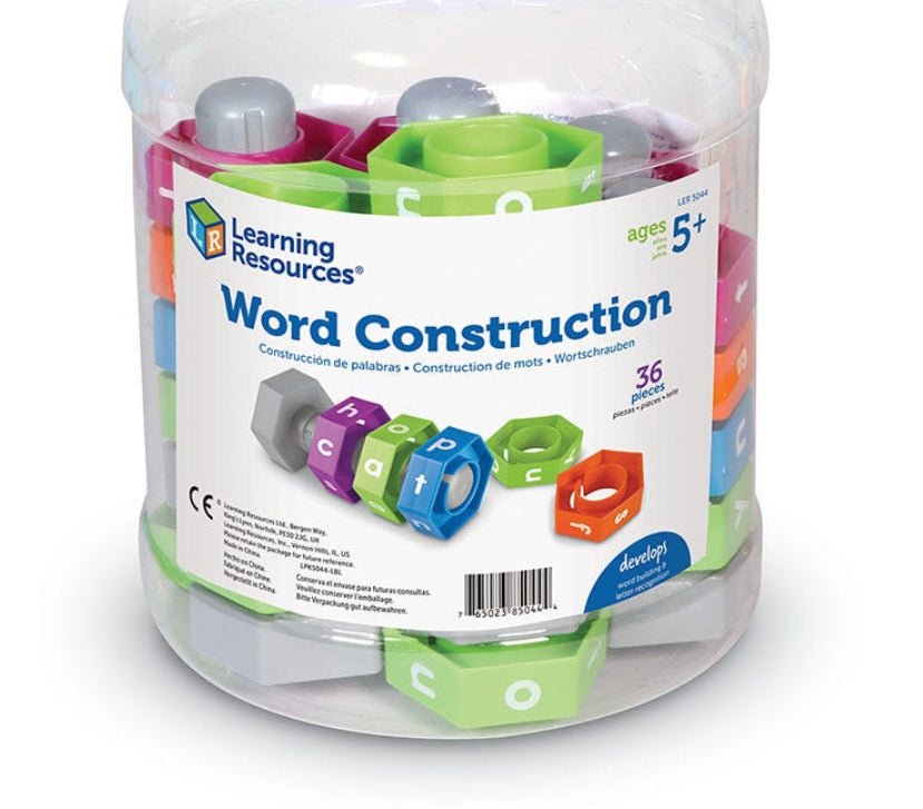 Word Construction Bolts | Learning and Exploring Through Play