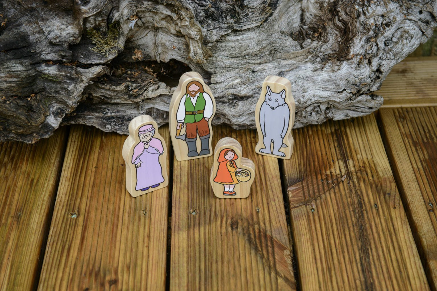 Little red riding hood wooden character set - 1