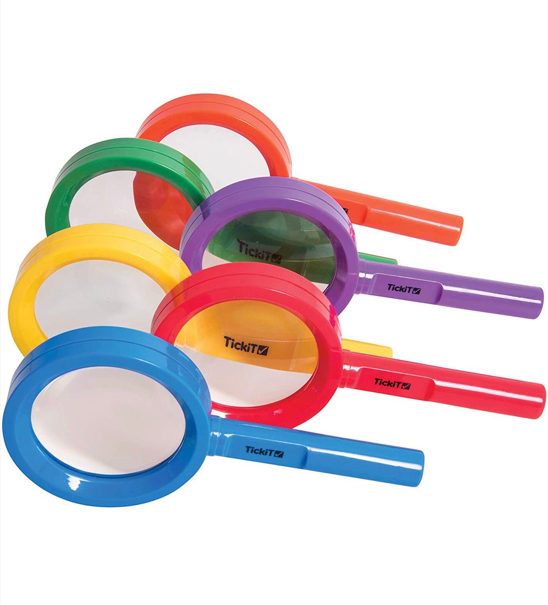 Rainbow Magnifiers Set. A set of brightly coloured hand magnifiers ...