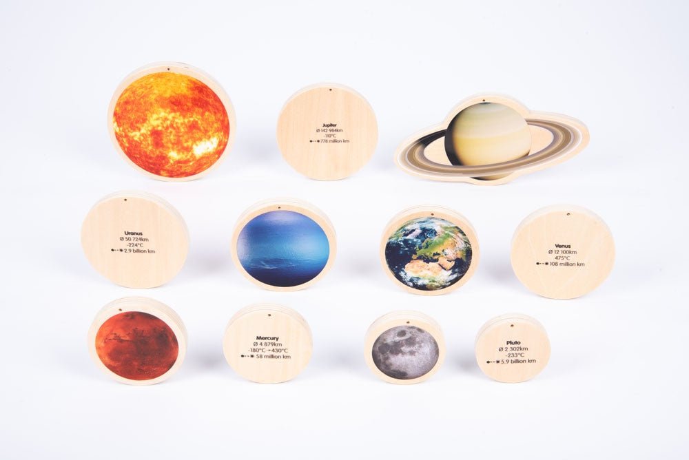 Wooden Solar System Discs | Learning and Exploring Through Play