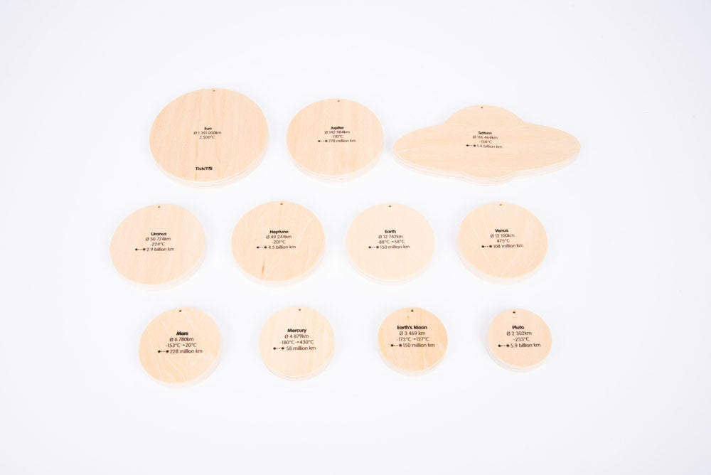 Wooden Solar System Discs | Learning and Exploring Through Play