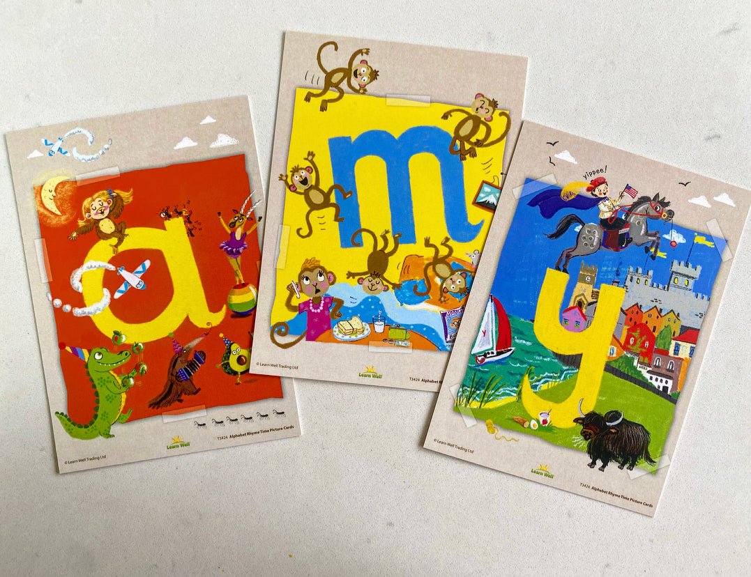 Alphabet Rhyme Time Picture Cards | Learning and Exploring Through Play