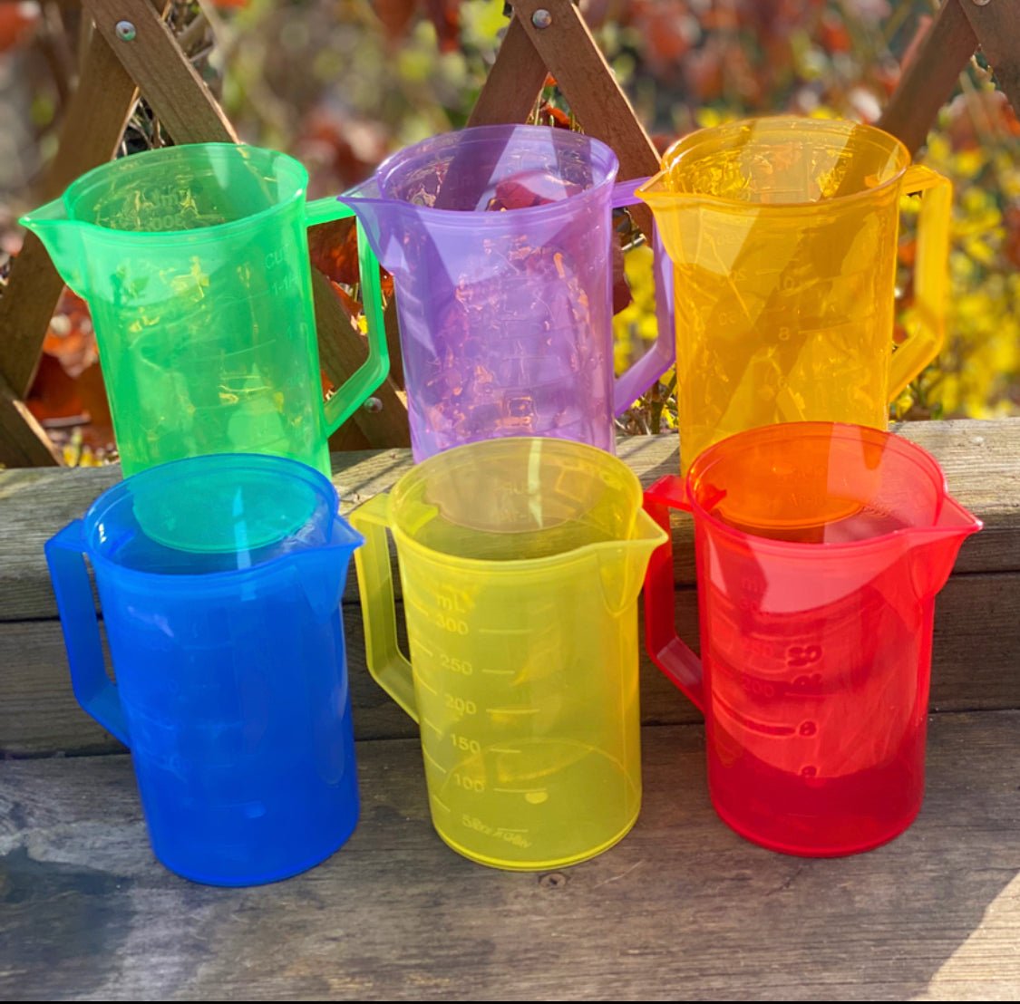 Translucent Colour Jug Set - Pk6 | Learning and Exploring Through Play