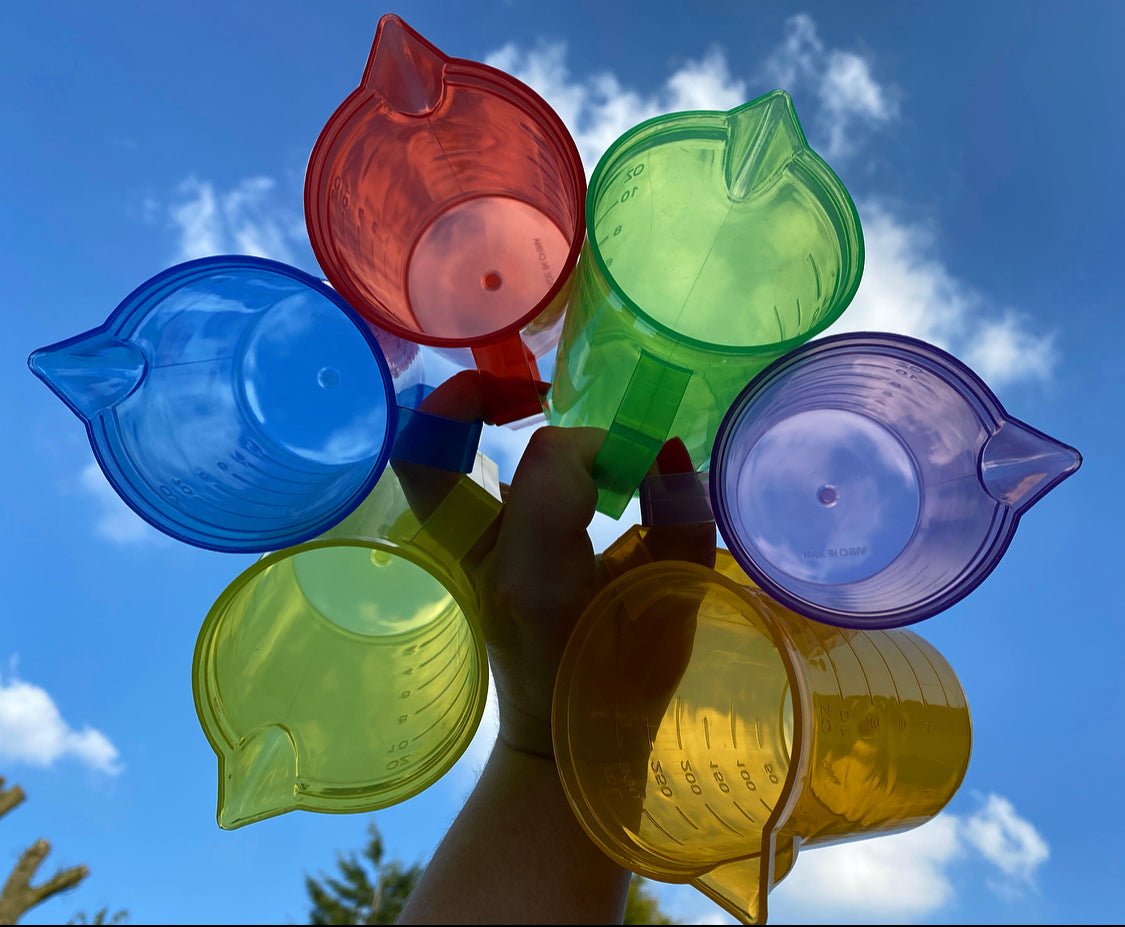 Translucent Colour Jug Set - Pk6 | Learning and Exploring Through Play