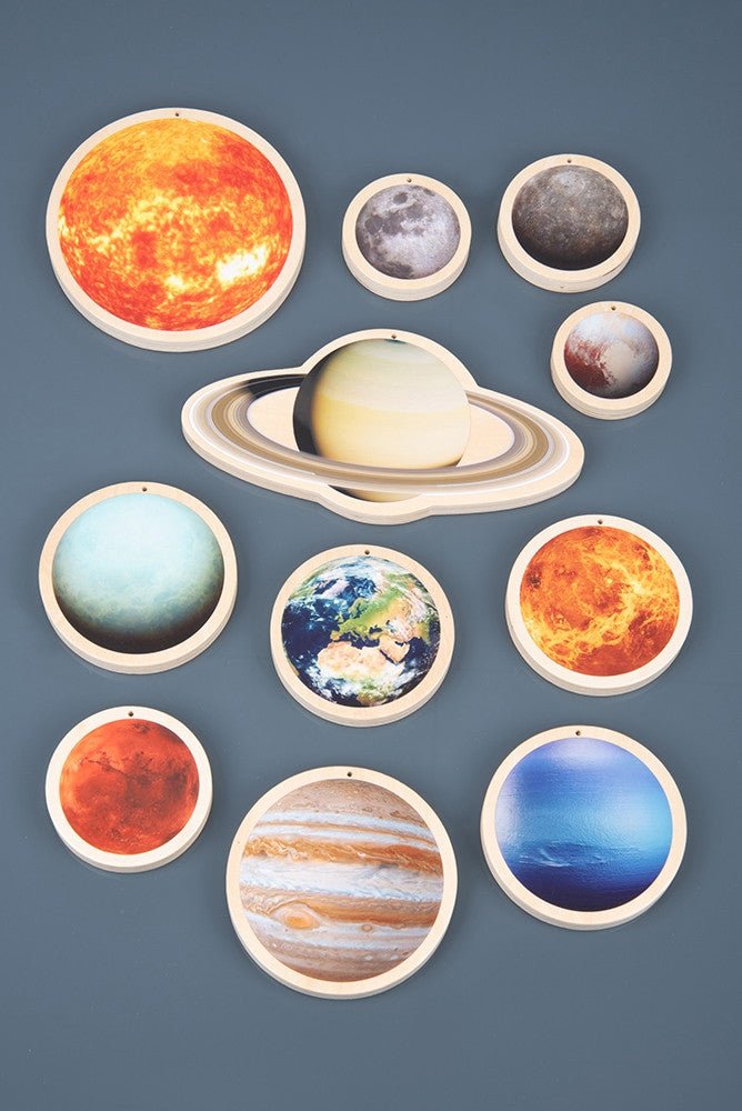 Wooden Solar System Discs | Learning and Exploring Through Play
