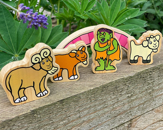 The Billy Goats Gruff Wooden Characters | Learning and Exploring Through Play
