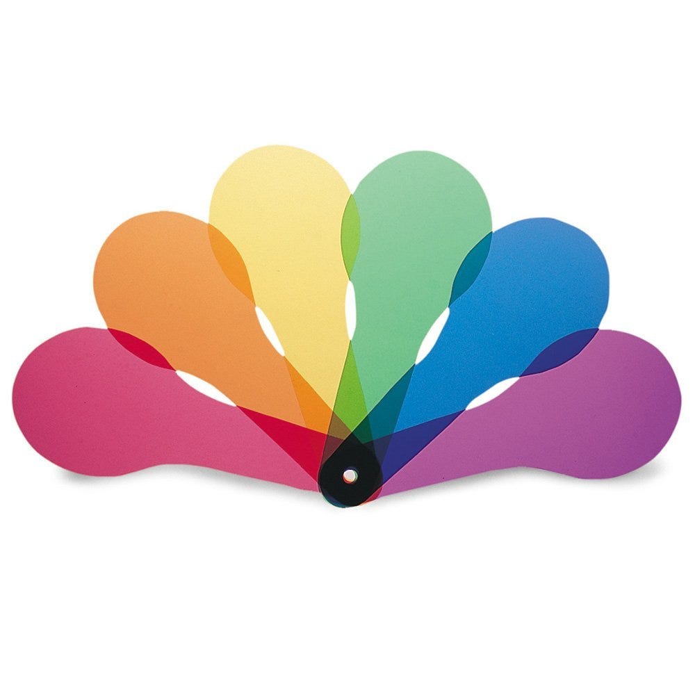 colour paddles 3 sets