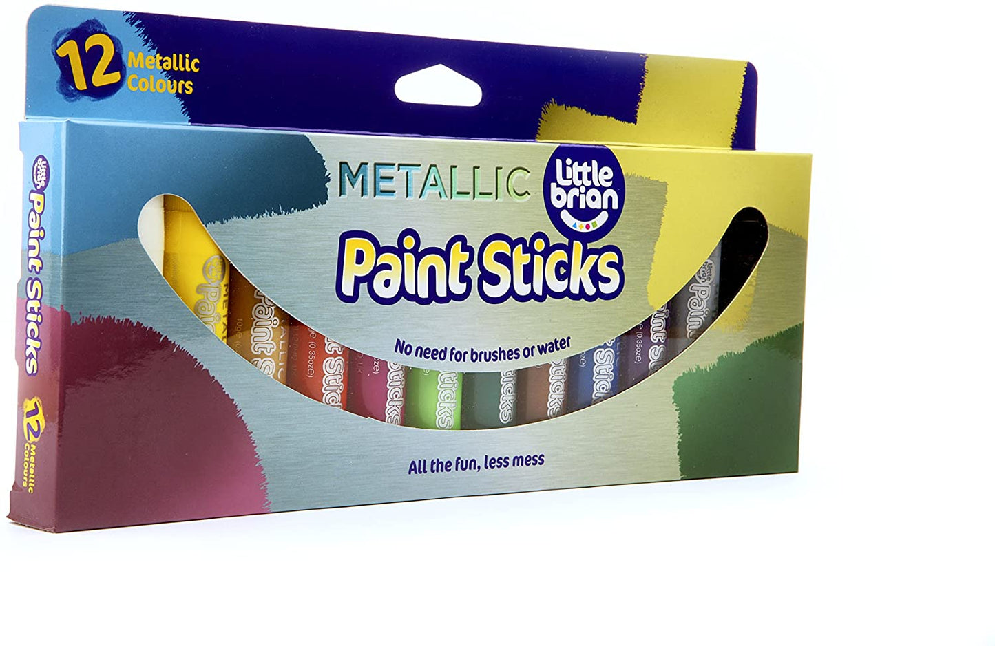 paint sticks metallic colours 12 assorted - 0