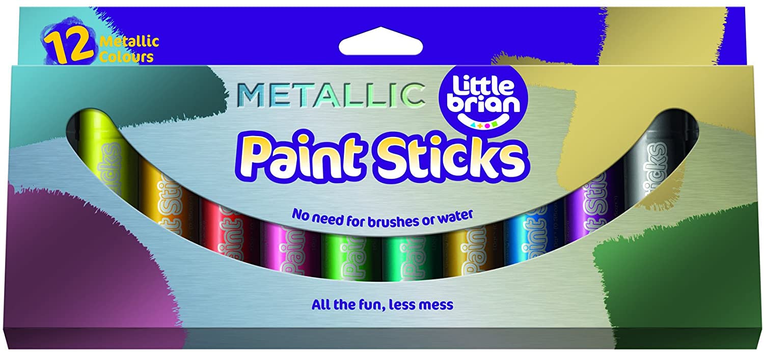paint sticks metallic colours 12 assorted - 1